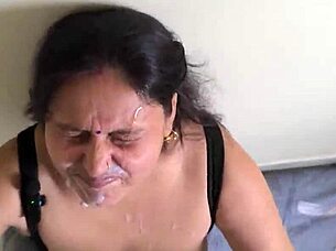 step mom sucks big cock for cum in mouth.