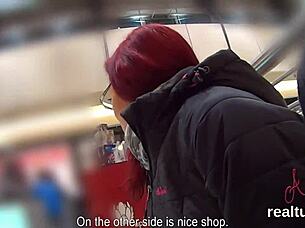 Does this czech kitten get pounded after mall tease?