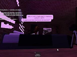 this blonde bbc lover from roblox has rough sex with me