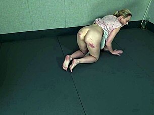 Big Ass Kinky Slut Rebel Rhyder Filled with Piss Enemas Before Acrobatic Somersaults