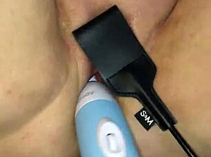yo, hitachi insertion is pure chubby pussy torment