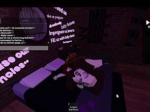 this blonde bbc lover from roblox has rough sex with me