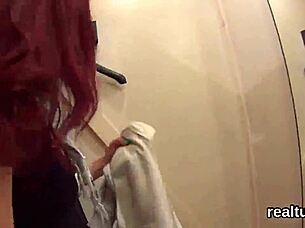 Does this czech kitten get pounded after mall tease?