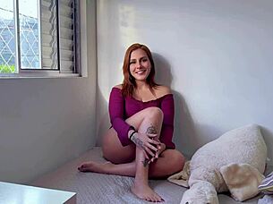 Come Get To Know This Sexy Redhead Teen's Natural Tits