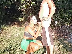 Safado Fucks Her In Woods