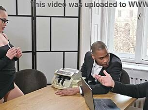 Femme fatale lucy mendez swaps secrets for interracial dp slamming gp3200