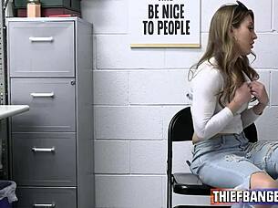 former prom queen paige owens pays with her pussy for stealing in office 😈