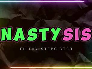 Horny Stepsisters Share Cummy Treat in Reality Sex Scene