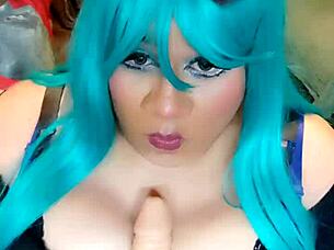 soy una conejita muy traviesa pt3 riding cowgirl with big tits!