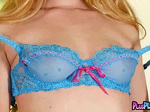 Hot Blonde Babe Bailey Rayne Shows Her Stunning All-Natural Body with Small Tits and Big Ass