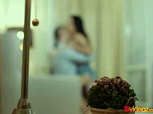 Bisex teens ariana shaine and sasha sparrow share cock in group bang