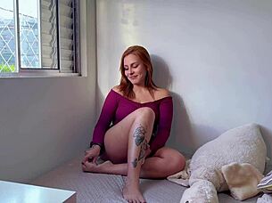 Come Get To Know This Sexy Redhead Teen's Natural Tits