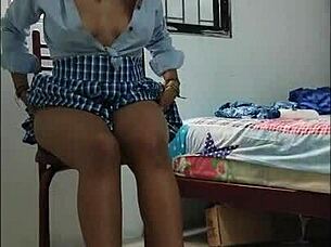 sexy werita takes huge dildo deep in lingerie play.