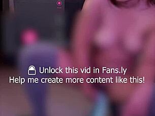 experimenting with a pussy workout on the beach with neighbors watching