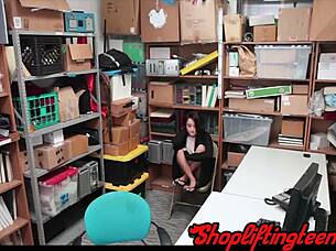 teen gets railed after shoplifting catch
