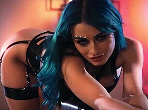 흥분한 바이오이어 니콜 키트가 올리비아 제이와 함께 큰 자지 동료 박다 😈