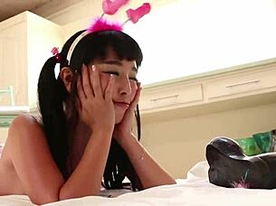 marica hase FUCKS a BIG toy in solo masturbation.