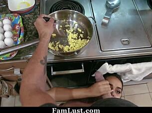 Horny stepdaughter craves stepdad's fucking to scream 😈 famlust