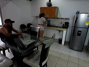 my horny boss gives extra money to fuck me