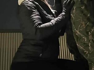 caught licking her ass in the snow and getting multiple cumshots 😏