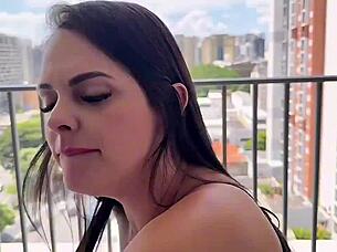 My cousin's husband can't handle but I can with this hot girl