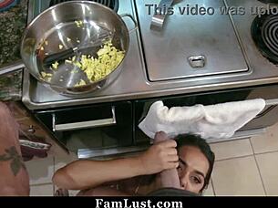 Horny stepdaughter craves stepdad's fucking to scream 😈 famlust