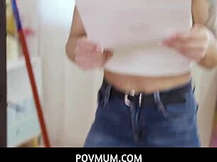 i'm the spanish milf stepmom bianka blue, and i took his phone away while we fucked pov style