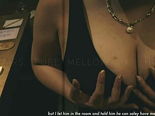 Huge Tits MILF Rides Husband at Bachelors Party