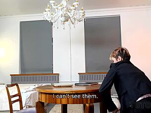 Yo, Tutor4K teacher in stockings gets drilled fast by her student at home! 🔥