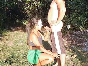 Safado Fucks Her In Woods