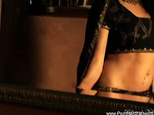 Indian woman looks lovely in exotic setting