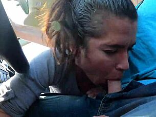 wife swallows jizz in uber, is it homemade or outdoor adventure with choking and liquid lunch?