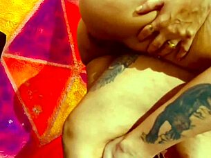 Husband films wife getting fucked bareback by milf