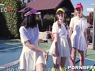 Daphne Dare rides in hardcore group