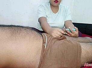 I discovered Karol Smith naked in the living room, her petite body so tempting.