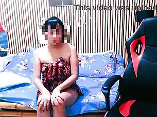 sexy private striptease with teasing and fingering