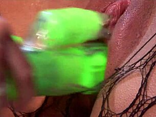 lesbian party sex with glowing sex toys