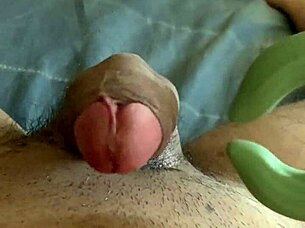 yoga workout with ass grinding on big balloon in gym