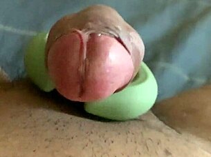 yoga workout with ass grinding on big balloon in gym