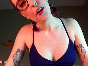 black woman sweats during intense workout blackmail session