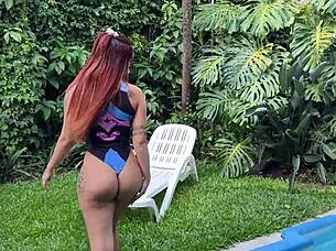 Curvy Argentinian redhead craves a massive surprise