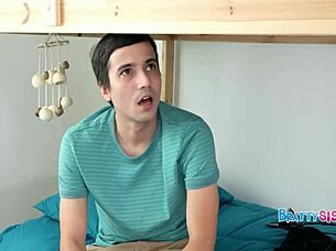 stepsis walked in while i was banging the multigrain loaf, total shock. now she wants big cock action too!