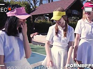 Daphne Dare rides in hardcore group