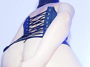 Beautiful Colombian stepmother seduces stepson with masturbation.