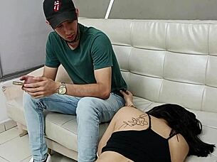 Stepsister Returns Horny From Party, Gets Creampied