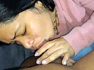 Is This Stepmom Sucking Your Cock While Her Husband Watches The Interracial Couple's Young Latina Brunette Ass Amateurs Fun