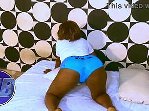 Sexy Interview Turns to Doggy Style with Big Black Cock and Moaning.