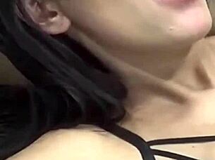 Look at this beautiful young latina couple. The cute girl is giving kisses to her athletic friend