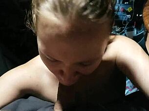 Stepmom Deepthroats Stepson's Monster Cock?