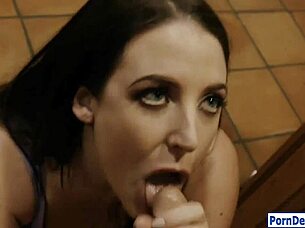 angela white with huge knockers gets smashed in the garage by a monster cock